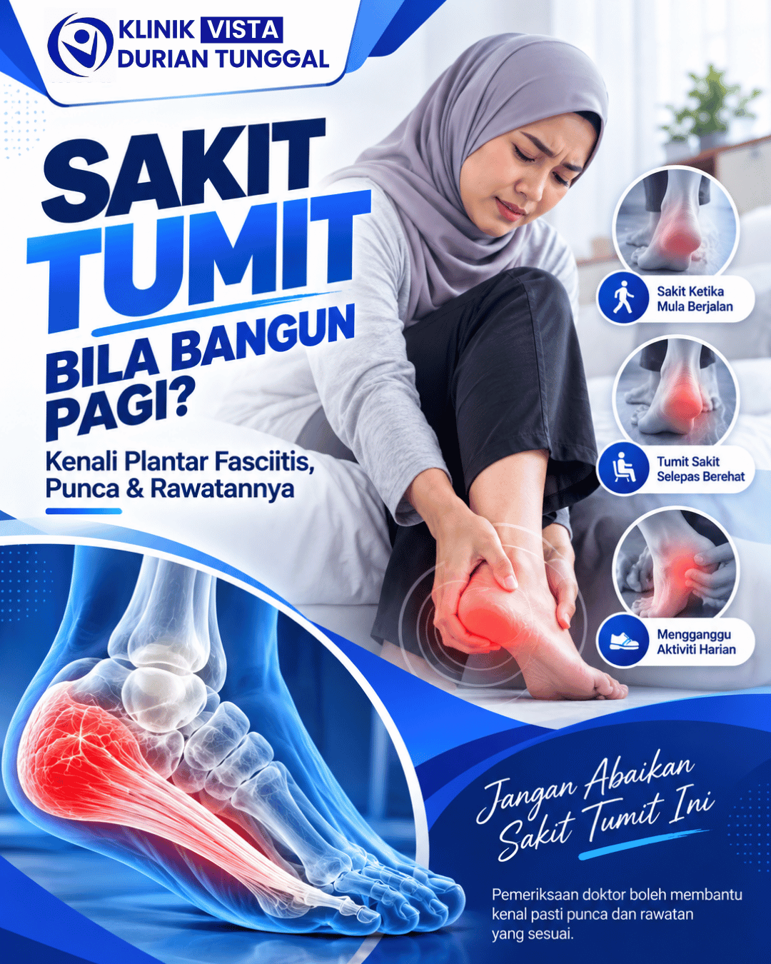Sakit Tumit Bila Bangun Pagi? Kenali Plantar Fasciitis, Punca & Rawatannya